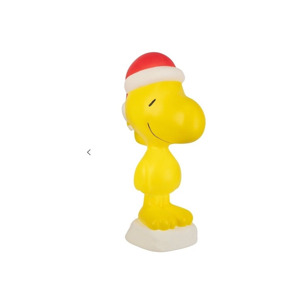 Blow Mold Decor Woodstock with Santa Hat 22 in NEW